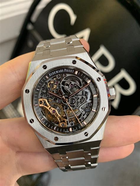 audemars piguet royal oak skeleton stainless steel price|ap skeleton retail price.